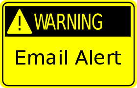 Email Alert - Warning Sign